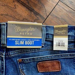 33x30 Wrangler Slim Fit Boot Cut Jeans